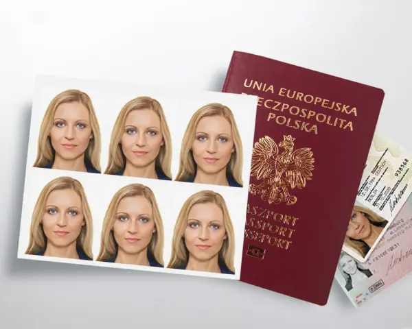 Zdjęcia do paszportu i polski paszport.